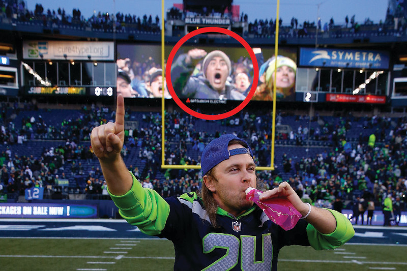 Seahawks Fan Pulls Down Pants, Chugs Drink on Field After NFC Championship  Game, News, Scores, Highlights, Stats, and Rumors