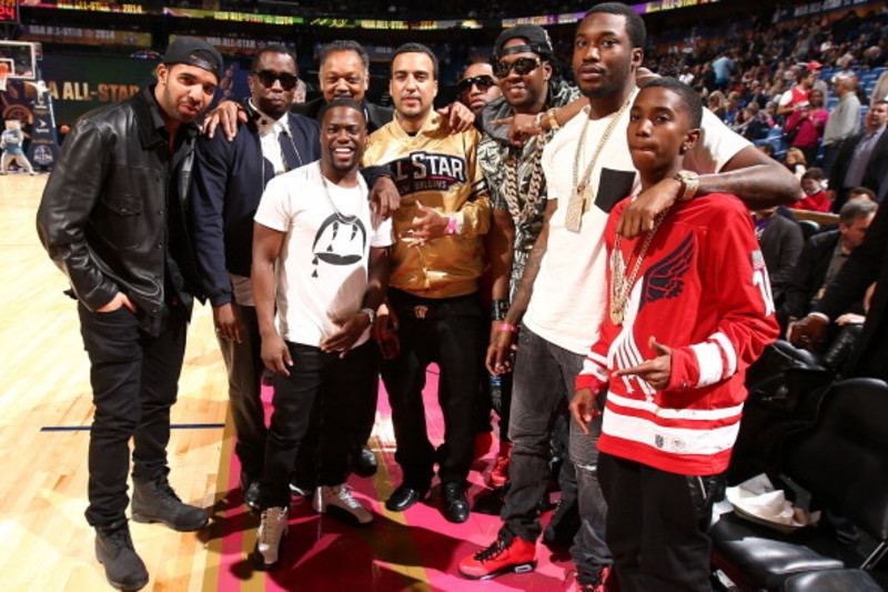 According 2 Hip-Hop - Meek Mill & Diddy came through with the matching fit.