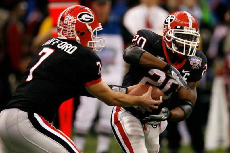 Former Georgia football RBs Thomas Brown & Sony Michel together again