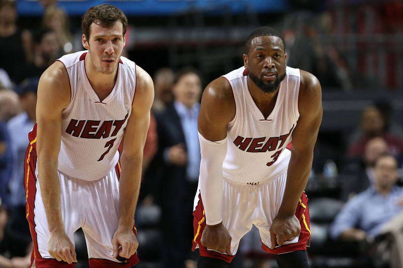 The Cleveland Cavaliers' Dwyane Wade takes a moment while medical