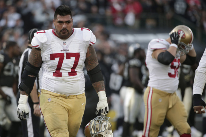 San Francisco 49ers center Marcus Martin (66) against the Oakland