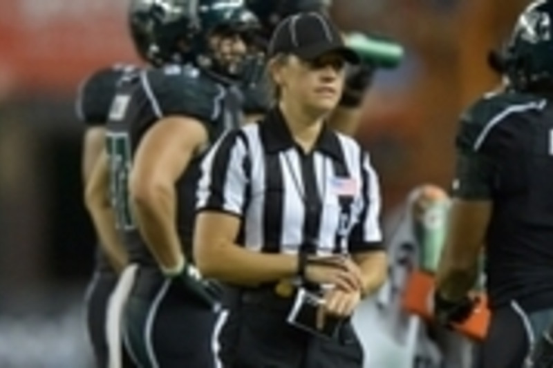 Sarah Thomas 'most-trolled' U.S. sports official, survey says 