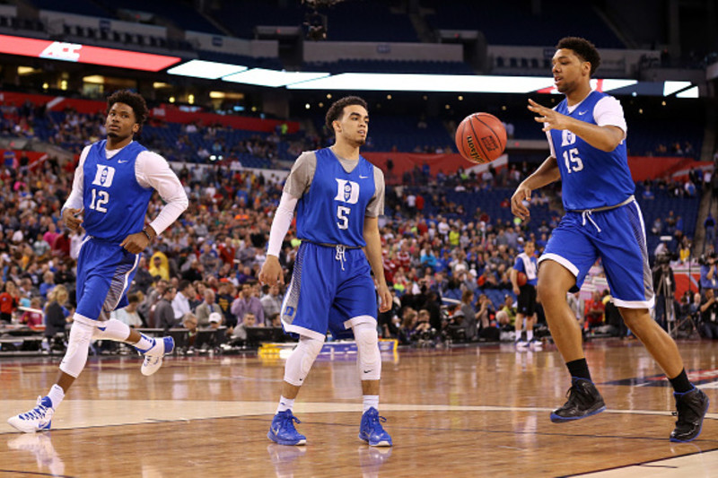 Men #5 DUKE Blue Devils Blue JEFF CAPEL III WHITE BLUE College