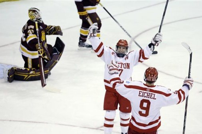 Boston University vs. Yale, NCAA hockey tournament 2015: 2 p.m.