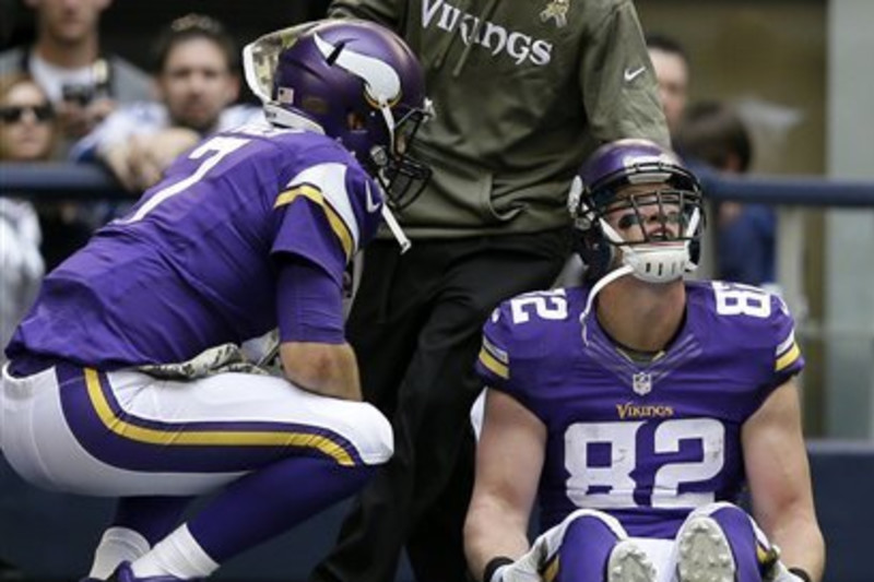 Vikings TE Kyle Rudolph tabbed as player Minnesota should trade