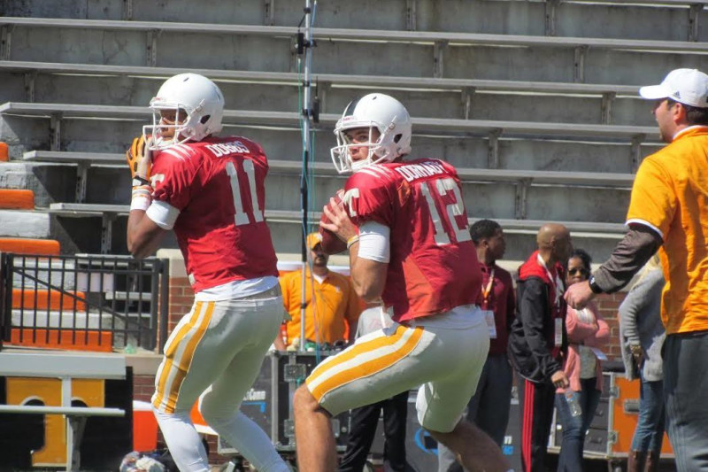 Before NFL draft, Joshua Dobbs will throw airplane for a different Vols team