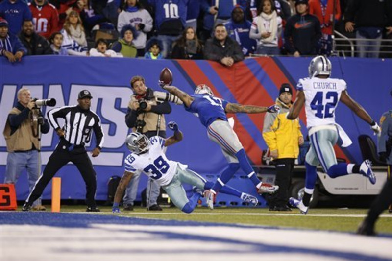 Giants' Odell Beckham Jr. makes another highlight-reel one-handed TD catch  - Newsday