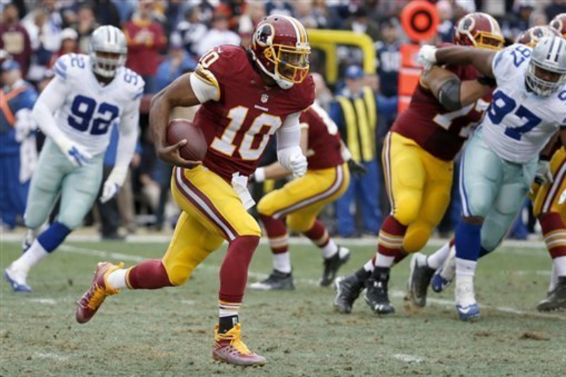 Dallas Cowboys keep Thanksgiving game interesting down the stretch, but Washington  Redskins, powered by Robert Griffin III, hang on – New York Daily News