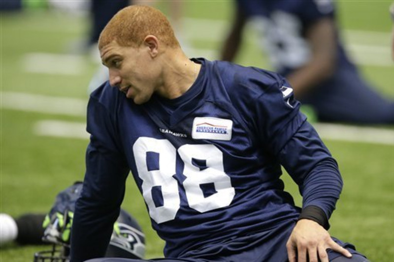 Jimmy Graham jogging, catching passes at Seahawks OTAs - NBC Sports