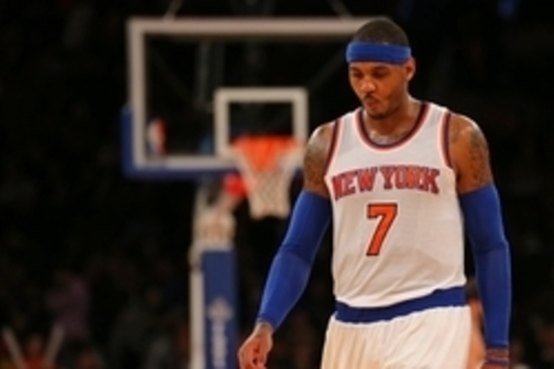 LeBron James: Seeing Carmelo Anthony warm up in NBA made me smile