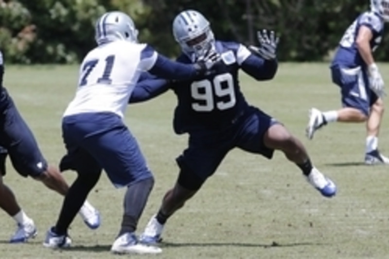 Dallas Cowboys offensive lineman La'el Collins (71) walks to the