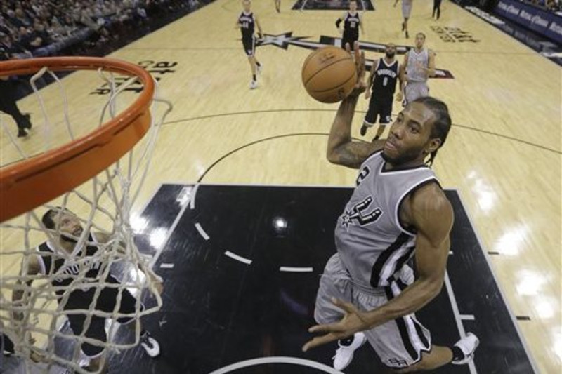 Kawhi Leonard going for a dunk with a straight face : r