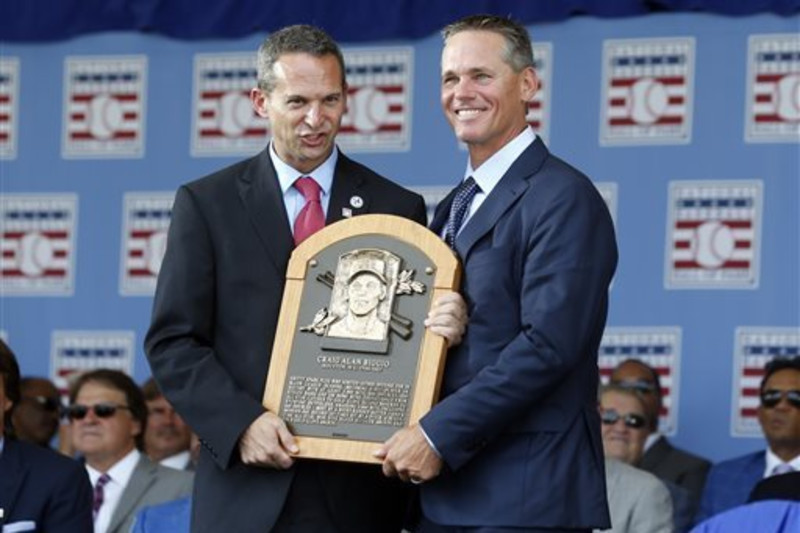  2015 National Baseball Hall of Fame Induction Patch Biggio  Johnson Martinez : Sports & Outdoors