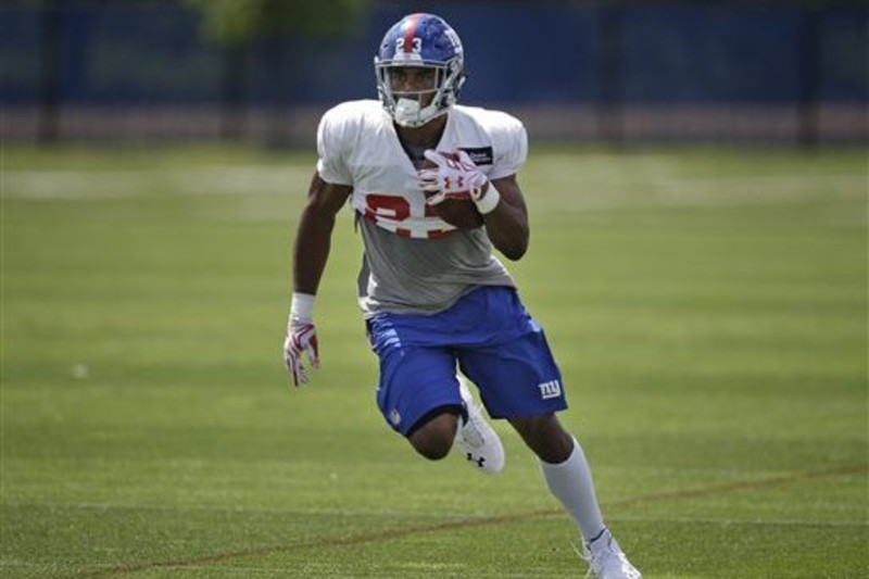 New York Giants running back Rashad Jennings #23  New york giants  football, New york giants, New york football