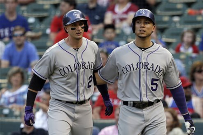 2013 MLB All-Star Game: Carlos Gonzalez, Troy Tulowitzki and