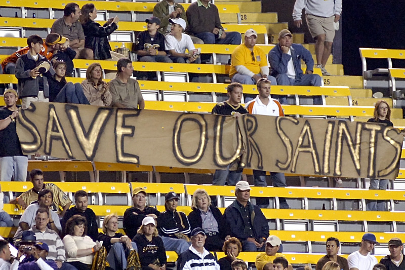 San Antonio tried to steal the New Orleans Saints after Hurricane Katrina