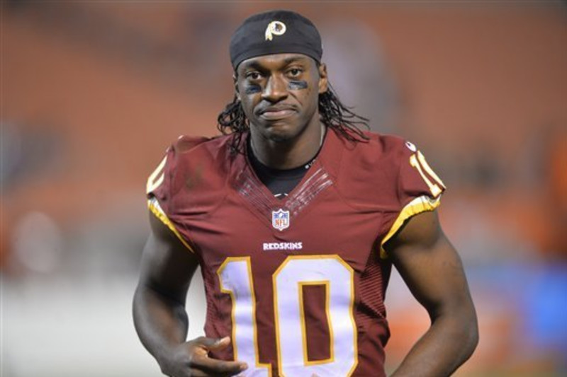 Redskins' RG3 practices, feeling 'really good'