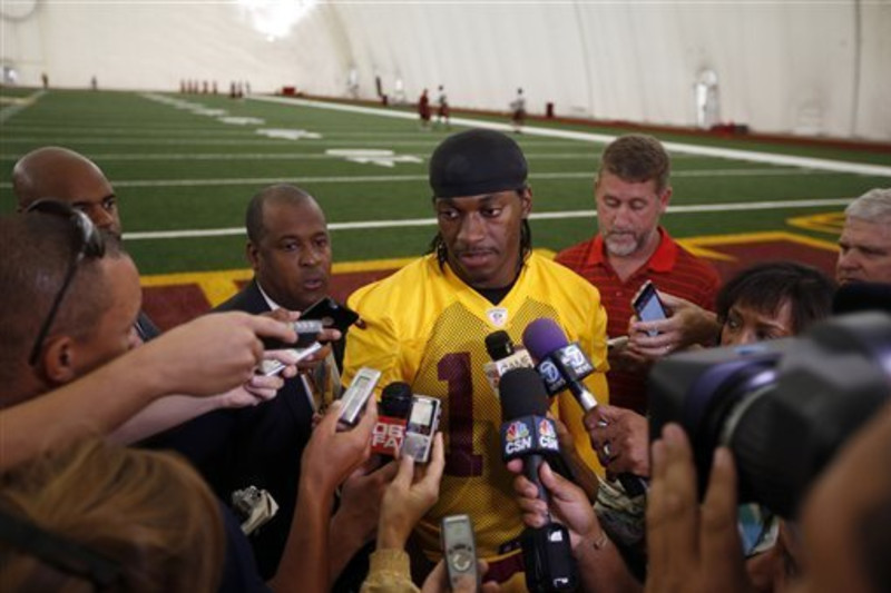 Redskins' Robert Griffin III practices, feels 'really good' - Newsday