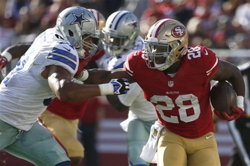 Jarryd Hayne NFL: 49ers vs Broncos live score, touchdowns, runs, hits &  highlights video 2015