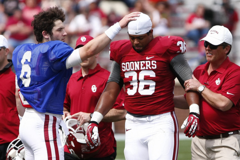 Oklahoma football: Baker Mayfield's jersey, cleats featured at