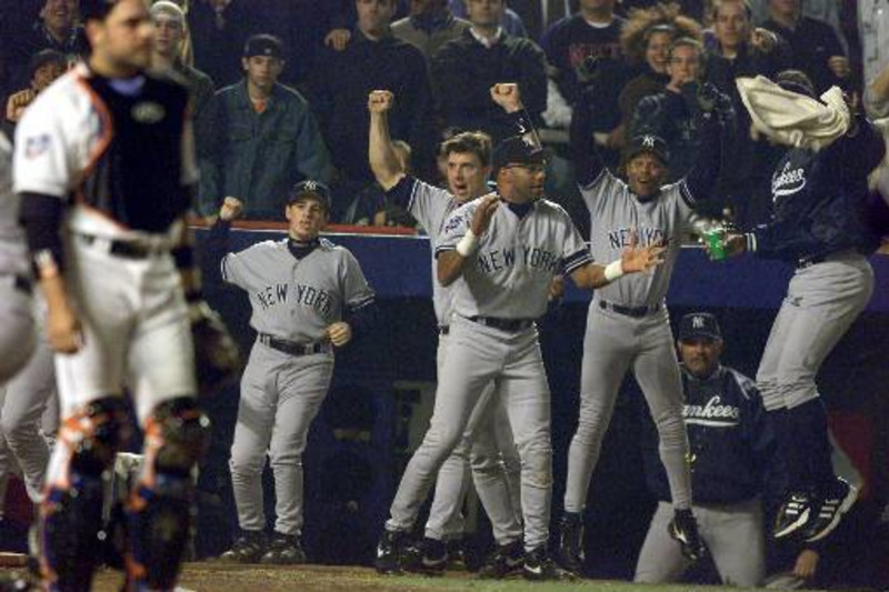 2000 World Series Subway Series Champions Baseball New York Yankees Vs. NY  Mets