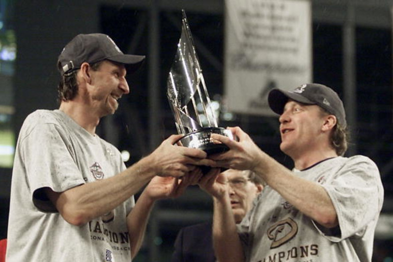 293 Arizona Diamondbacks Randy Johnson 2001 World Series Photos