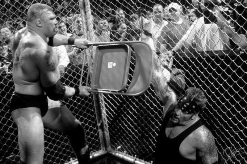 Brock Lesnar&#39;s 2002 Hell in a Cell Win vs. Undertaker Launched His Megastar Rise | Bleacher Report | Latest News, Videos and Highlights