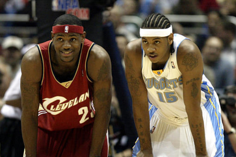 Young LeBron James and Carmelo - Basketball Forever