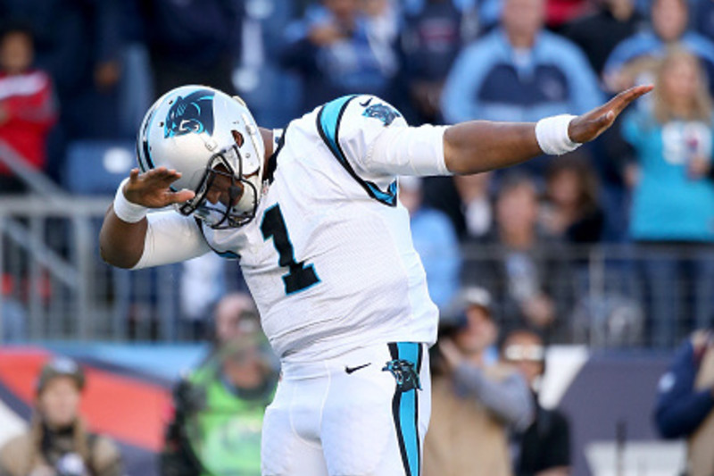 95-year-old Panthers fan 'dabbing' like NFL star Cam Newton goes