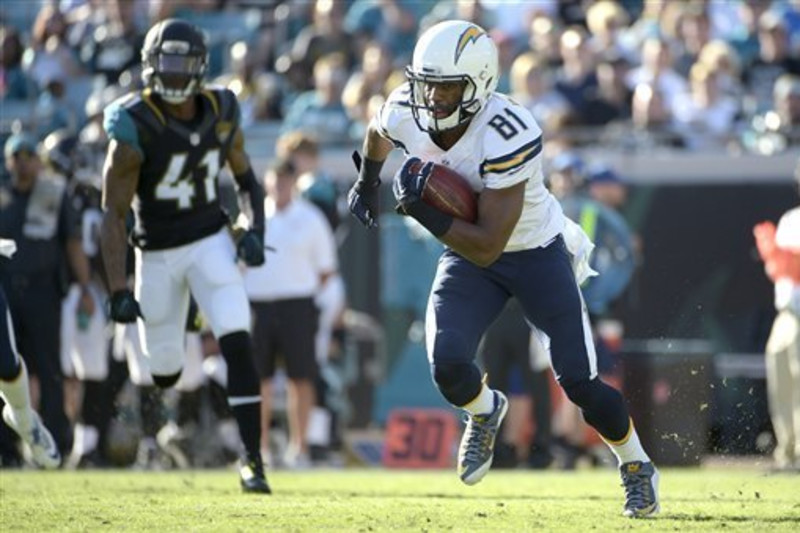 What channel is San Diego Chargers game vs. Jacksonville Jaguars