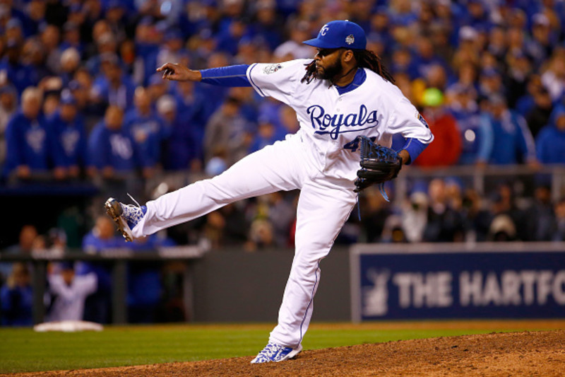 Even Johnny Cueto's hair fits in with the Giants