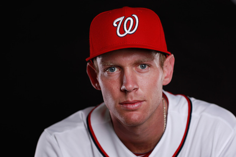  Stephen Strasburg Washington Nationals #37 Toddler Red