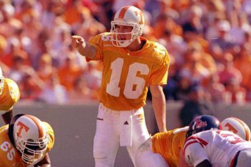 The moment that Peyton Manning took over at QB for the Vols after Todd  Helton's injury! 