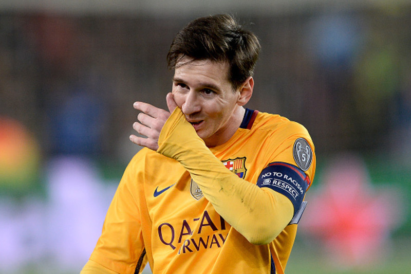 Lionel Messi's FC Barcelona Champions League Quarter Finals