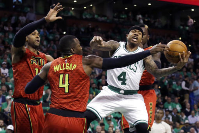 Boston Celtics Basketball Trikots 2015-16 Isaiah Thomas 4# Road