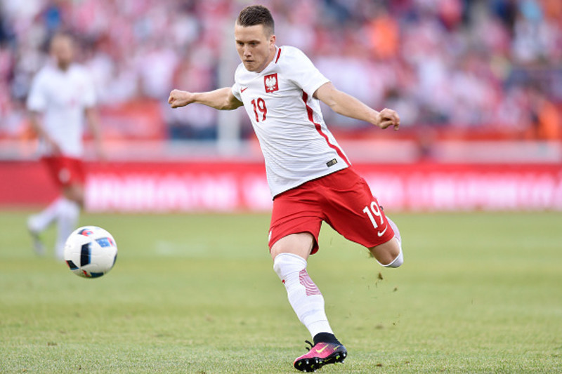 Piotr Zielinski Durante Jogo Uefa Champions League 2023 Entre