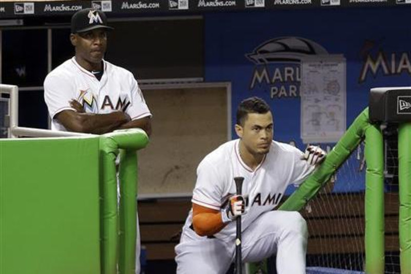 Fans marveled at Giancarlo Stanton squishing baseball with HR swing