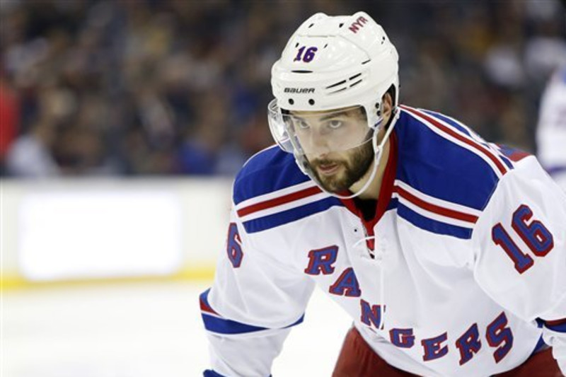 Rangers' Mika Zibanejad Presser Interrupted by Call for Mop
