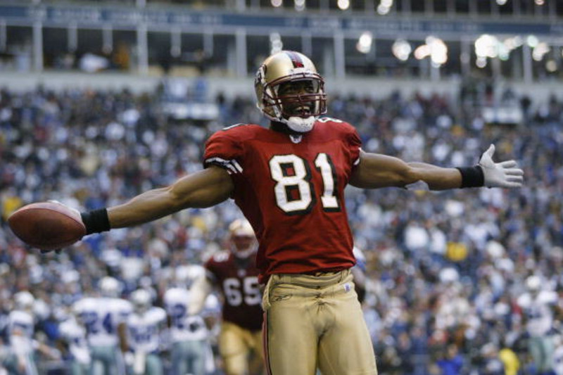 Terrell Owens #81 of the Dallas Cowboys in action during the