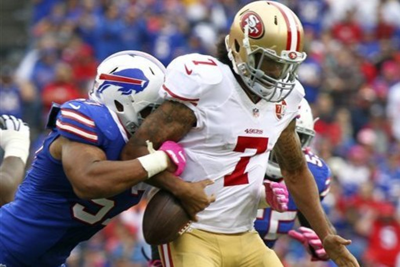 VIDEO: Colin Kaepernick Throws 53-Yard Touchdown Versus the Bills