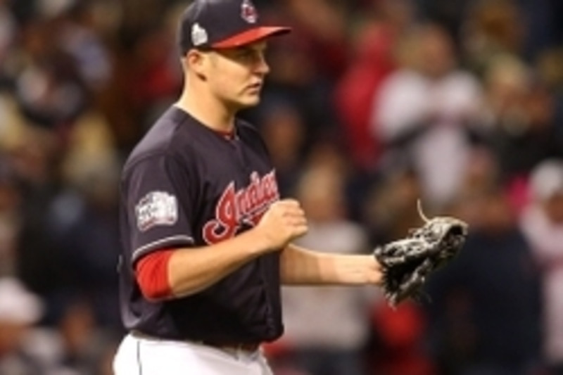 Trevor Bauer,CLE//Oct 26,2016 Game 2 World Series v CHC