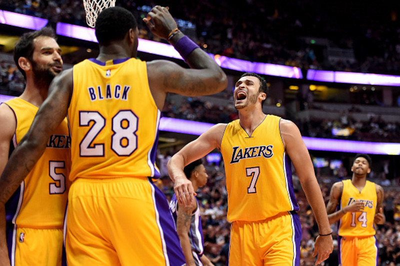 Lebron James LA Lakers #6 Purple/Black Sides — GR Jerseys