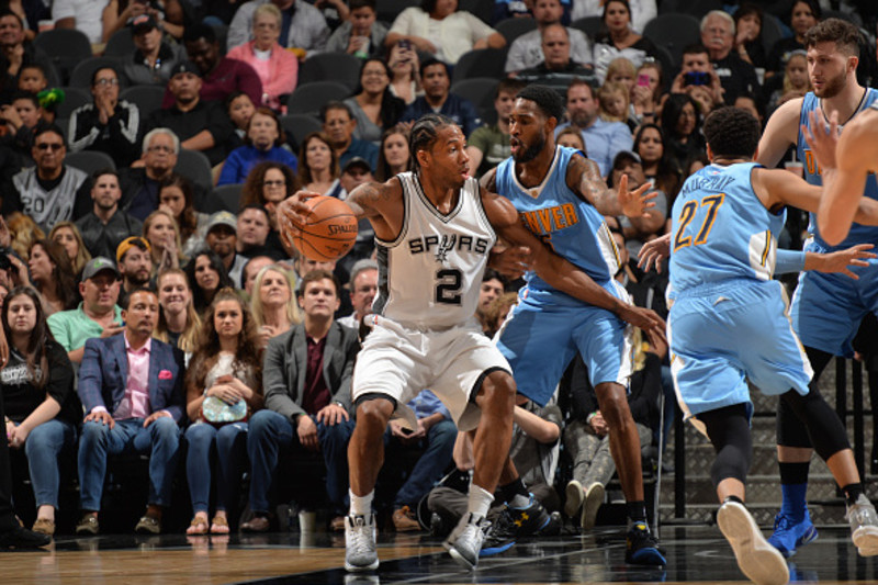 Kawhi Leonard - San Antonio Spurs - 2018 NBA Playoffs Game-Issued