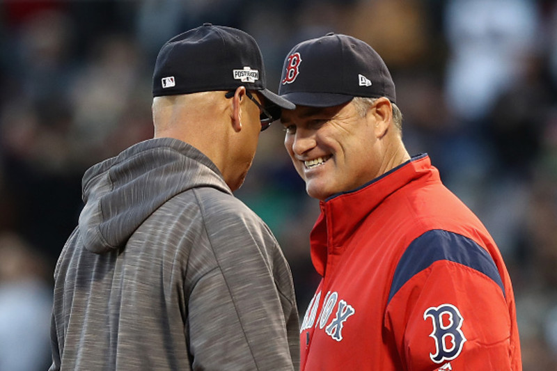 Francona by Farrell's side