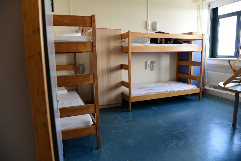 One of the dormitories at Lycee Professionnel Professeur Clerc in Outreau, near Boulogne, where Kante lodged in his early days as a player as US Boulogne.