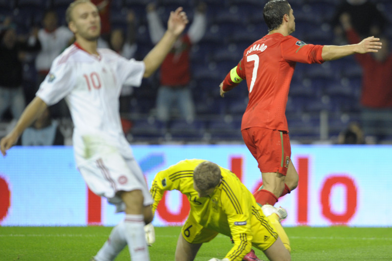 Ronaldo scores hat trick, Denmark qualifies for World Cup