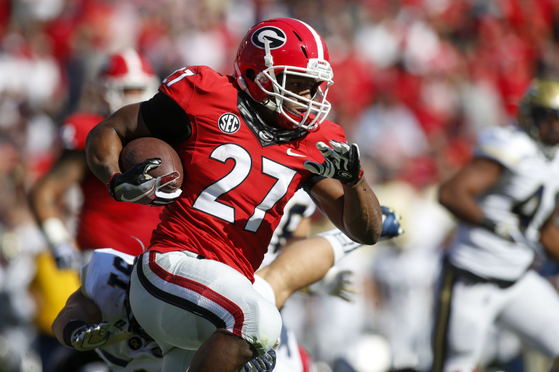 Nick Chubb enters the UGA stretch run fresh and happy to share the