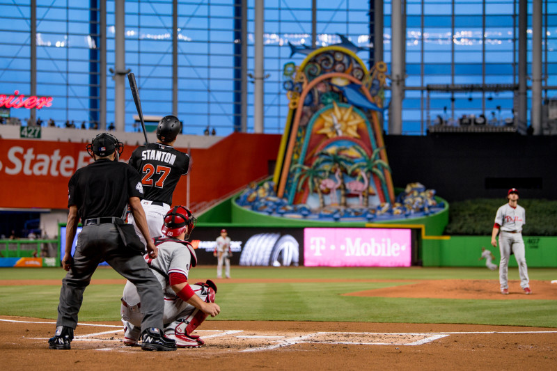 Giancarlo Stanton sets Marlins single-season home run record with 43rd  dinger - NBC Sports