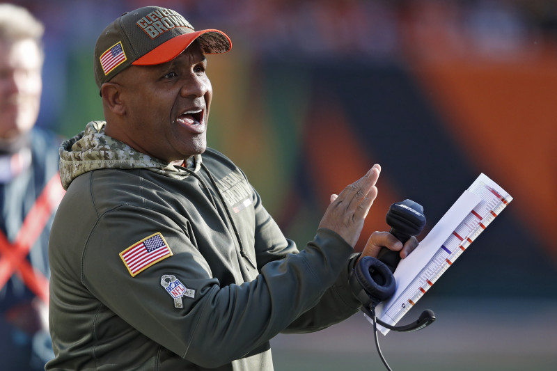 Cleveland head coach Hue Jackson has history with Raiders, Jon Gruden