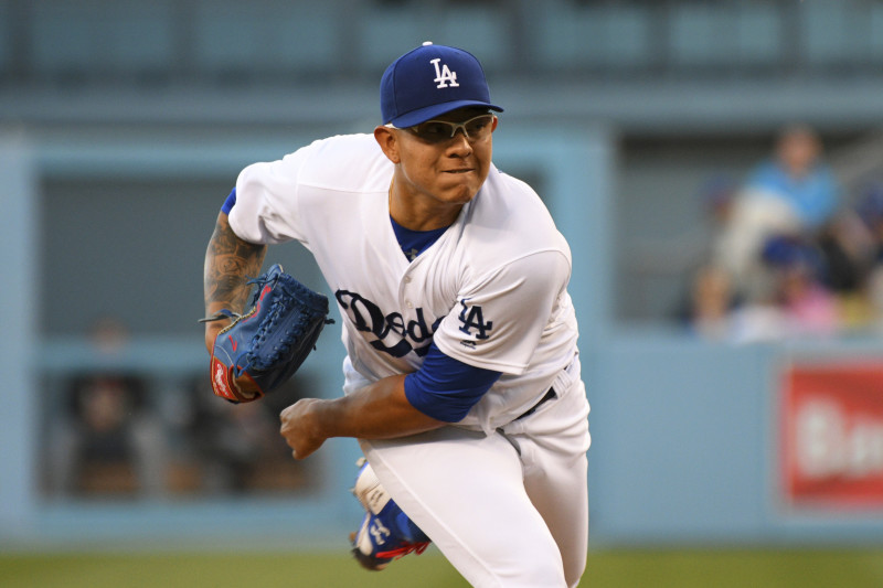 Julio Urias throws to hitters, on track to rejoin Dodgers